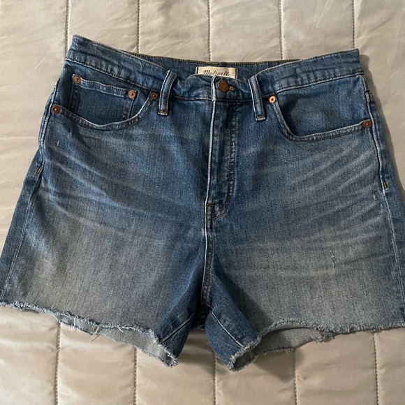 Madewell Pants - J. Crew - Madewell Blue Denim Cutoff Shorts - size 31